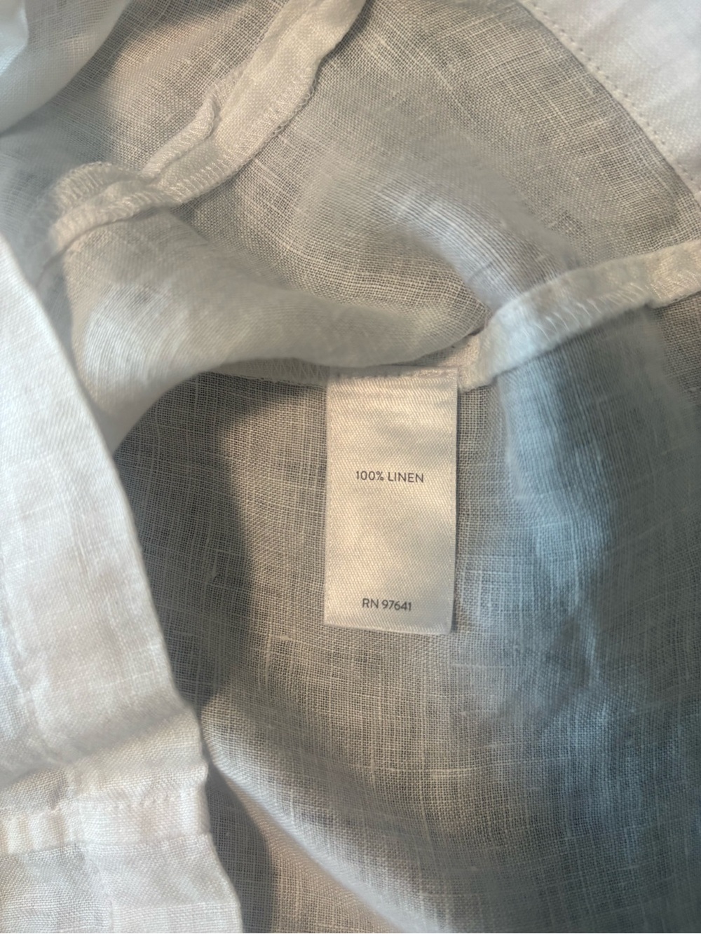 Pure Jill J.Jill 100% Linen White 2 Piece Matching Set Top & Cropped Pants - Picture 14 of 16